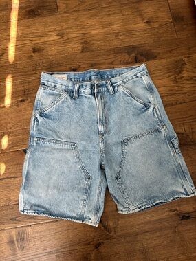 GAP Light Blue Denim Work-Style Shorts
